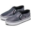 Vans Unisex-Child Asher Slip-on Shoe(Shimmer Black)