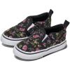Vans Unisex-Child Asher V Slip-on Shoe(Dark Floral Black)