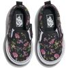 Vans Unisex-Child Asher V Slip-on Shoe(Dark Floral Black)
