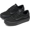 Vans Unisex-Child Brooklyn Ls Low Top Shoe(Canvas Black/Black)
