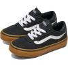 Vans Unisex-Child Brooklyn Ls Low Top Shoe(Canvas Black/Gum)