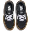 Vans Unisex-Child Brooklyn Ls Low Top Shoe(Canvas Black/Gum)