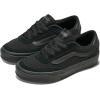 Vans Unisex-Child Brooklyn Ls Low Top Shoe(Suede/Canvas Black/Black)