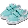 Vans Unisex-Child Brooklyn Ls V Low Top Shoe(Polka Dots Pool Blue)