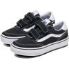 Vans Unisex-Child Brooklyn Ls V Low Top Shoe(Suede/Canvas Black/White)