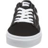 Vans Women’s Asher Adult Low Top Sneakers(Canvas Black White)