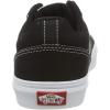 Vans Women’s Asher Adult Low Top Sneakers(Canvas Black White)