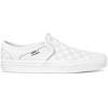 Vans Women’s Asher Adult Low Top Sneakers(Checkerboard White White)