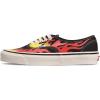 Vans Women’s Asher Adult Low Top Sneakers(Epic Flame Black True White)