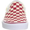 Vans Women’s Asher Adult Low Top Sneakers(Racing Red Classic White Checkerboard)