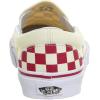Vans Women’s Asher Adult Low Top Sneakers(Racing Red Classic White Checkerboard)