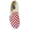 Vans Women’s Asher Adult Low Top Sneakers(Racing Red Classic White Checkerboard)