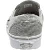 Vans Women’s Asher Adult Low Top Sneakers(Silver Textile Silver White)
