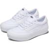 Vans Womens Brooklyn Ls Platform Shoe(Canvas White/White)