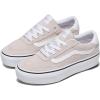 Vans Womens Brooklyn Ls Platform Shoe(Suede Taupe Mist)