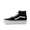 Vans Women’s UA SK8-Hi Tapered Stackform Sneakers(Black/True White)