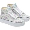 Vans Women’s UA SK8-Hi Tapered Stackform Sneakers(Pastel Floral Frosted Mint True White)