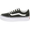 Vans Women’s Ward Platform Sneaker(Canvas Black White)
