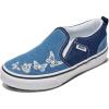 Vans Girls Asher Slip-on Shoe(Butterflies Blue)