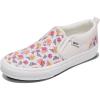 Vans Girls Asher Slip-on Shoe(Butterfly Floral Blanc De Blanc)