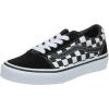 Vans Kids’ Ward Sneaker(Black ((Checker) Black/True White Pvj))