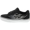 Faded Flame Black White