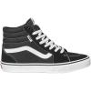 Vans Men’s Filmore Hi Sneaker, (Suede/Canvas) Black/White, 10