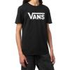 Vans Unisex-Adult Classic Drop V Short-Sleeve Crew T-Shirt(Black/White)