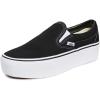 Vans Unisex-Adult Classic Slip on(Black/True White)