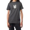 Vans Unisex-Adult On The Block Short-Sleeve T-Shirt | Graphic Tee, Regular Fit, Soft 100% Cotton Fabric, Durable Construction(Concrete Heather/Black)