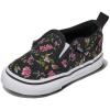 Vans Unisex-Child Asher V Slip-on Shoe(Dark Floral Black)