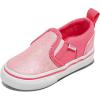 Vans Unisex-Child Asher V Slip-on Shoe(Glitter Candied Pink)