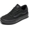 Vans Unisex-Child Brooklyn Ls Low Top Shoe(Canvas Black/Black)