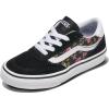 Vans Unisex-Child Brooklyn Ls Low Top Shoe(Dark Floral Black)