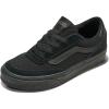Vans Unisex-Child Brooklyn Ls Low Top Shoe(Suede/Canvas Black/Black)