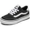 Vans Unisex-Child Brooklyn Ls Low Top Shoe(Suede/Canvas Black/White)