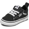 Vans Unisex-Child Seldan Slip-on Shoe(Black/White)