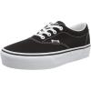Vans Women’s Asher Adult Low Top Sneakers(Canvas Black White)