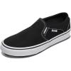 Vans Women’s Asher Adult Low Top Sneakers(Canvas Black/White)