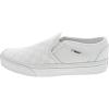 Vans Women’s Asher Adult Low Top Sneakers(Checkerboard White White)