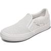 Vans Womens Asher Deluxe Slip-on Shoe(Mono Perf Blanc De Blanc)