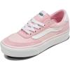 Vans Womens Brooklyn Ls Platform Shoe(Check Textile Coral Blush)