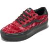 Vans Womens Brooklyn Ls Platform Shoe(Velvet Dark Red)