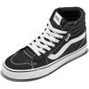 Vans Women’s Filmore Hi Shoe | High Top Sneakers for Fashion & Casual Everyday Wear, (Canvas) Black/White, 11
