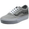 Vans Women’s Ward Platform Sneaker(Grey Metallic Leopard Drizzle Vw2)