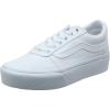 Vans Women’s Ward Platform Sneaker(White Canvas White 0rg)