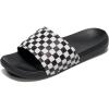 Vans mens Mte La Costa Slide-on Sandal(Checkerboard White/Black)