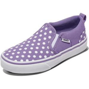 Vans Girls Asher Slip-on Shoe(Polka Dots Purple Haze)