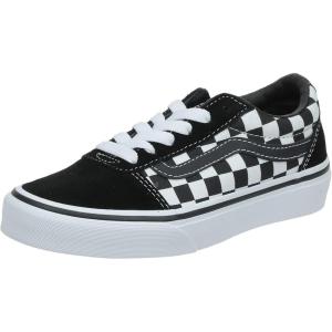 Vans Kids’ Ward Sneaker(Black ((Checker) Black/True White Pvj))