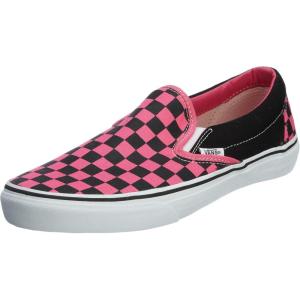 Vans Kids’ Ward Sneaker(Black/Fandango Pink Checkerboard)